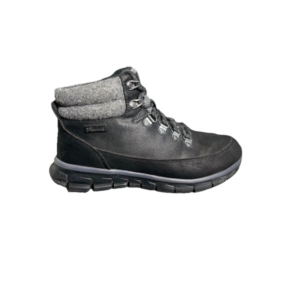 Skechers Synergy Water Repellent Hiker Boots Cool Seeker Black Womens Size 6.5 - Picture 4 of 10